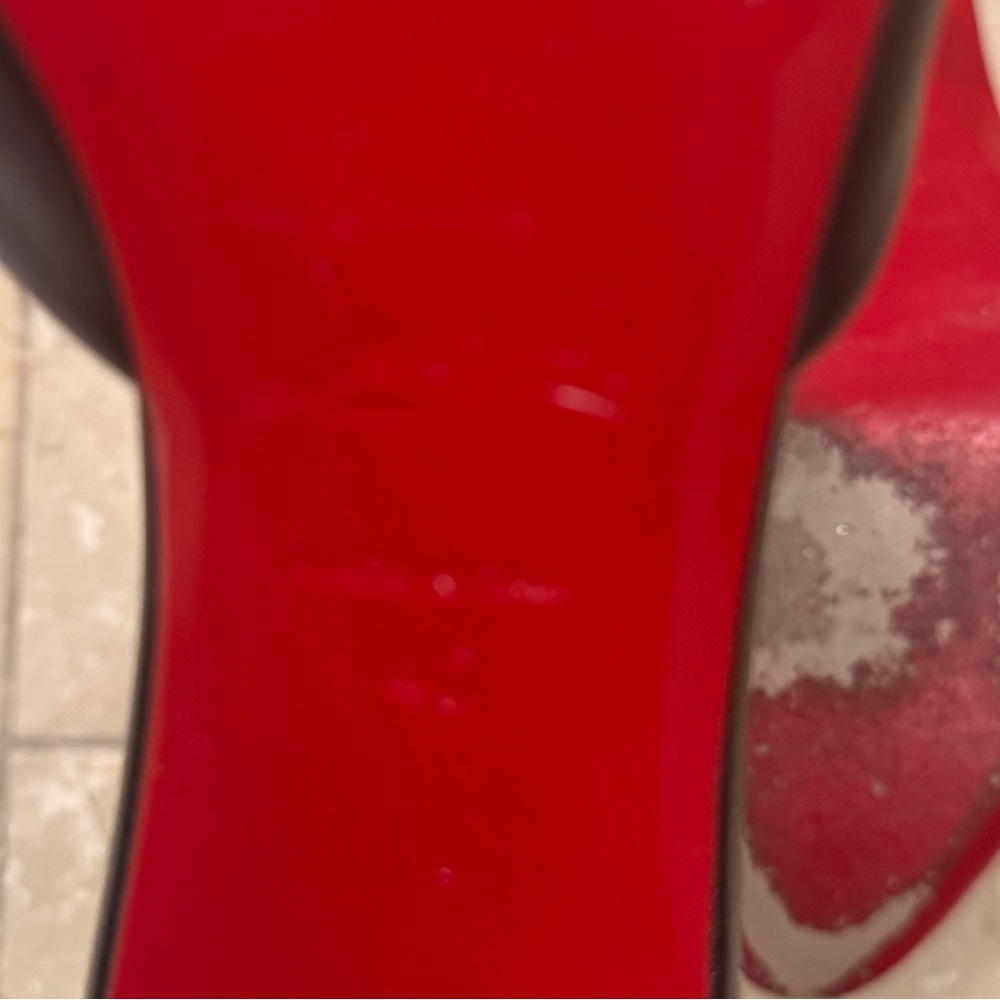 Christian Louboutin Black Leather Mules - Picture 3 of 4